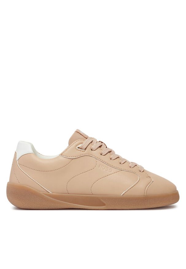 Hugo - Sneakersy HUGO. Kolor: beżowy
