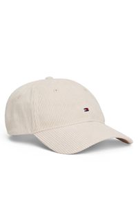TOMMY HILFIGER - Tommy Hilfiger Czapka z daszkiem Th Flag 6 Panel Cord Cap AM0AM13583 Écru. Kolor: kremowy. Materiał: poliester #1