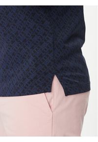 TOMMY HILFIGER - Tommy Hilfiger Polo Monogram MW0MW39218 Granatowy Regular Fit. Typ kołnierza: polo. Kolor: niebieski. Materiał: bawełna #4
