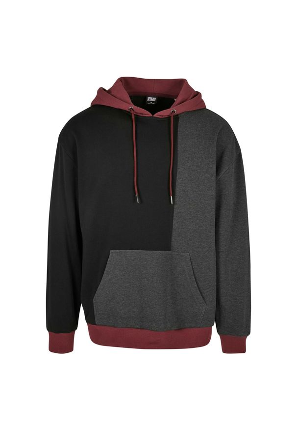 Bluza z kapturem Urban Classics Oversized Color Block. Typ kołnierza: kaptur. Kolor: wielokolorowy, brązowy, czarny