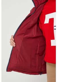 Tommy Jeans kurtka puchowa damska kolor bordowy zimowa. Kolor: czerwony. Materiał: puch. Sezon: zima #2