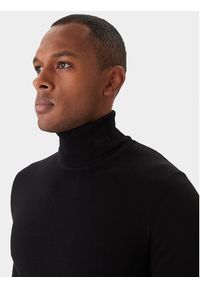 Hugo - HUGO Golf San Thomas-M 50474174 Czarny Slim Fit. Typ kołnierza: golf. Kolor: czarny. Materiał: wełna #5