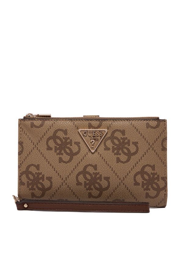 Guess Portfel Laurel II Slg SWSO7 459157 Beżowy. Kolor: beżowy. Materiał: skóra