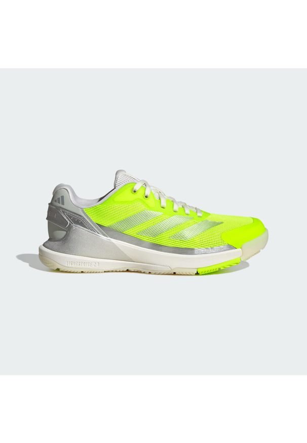 Adidas - Buty Crazyquick Lightstrike Padel. Zapięcie: zamek. Kolor: szary, wielokolorowy, żółty. Sport: tenis
