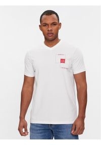 Armani Exchange T-Shirt 3DZTHP ZJE6Z 1116 Biały Regular Fit. Kolor: biały. Materiał: bawełna