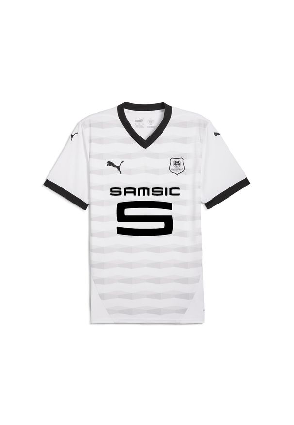 Puma - Koszulka wyjazdowa Stade Rennais 2024/25. Kolor: biały, czarny, wielokolorowy