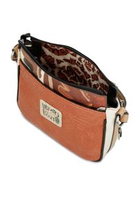 Pomarańczowa Damska Listonoszka Na Ramię Anekke Z Laleczką. Kolor: pomarańczowy. Wzór: aplikacja. Materiał: zdobione. Styl: casual, boho. Rodzaj torebki: na ramię #3