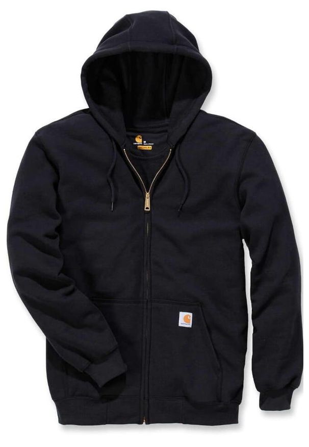 Bluza sportowa męska z kapturem Carhartt Midweight Hooded Zip Sweatshirt. Typ kołnierza: kaptur. Kolor: czarny