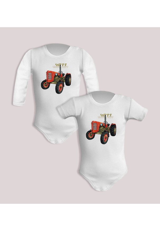 nikiniki - Zetor 4011 — body (Rozmiar: 12M; Długość rękawa: długi; Rodzaj nadruku: Zetor 4011). Materiał: bawełna. Wzór: nadruk