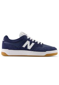 Buty unisex New Balance Numeric NM480PRO – granatowe. Kolor: niebieski. Materiał: zamsz, skóra, materiał, syntetyk, guma. Szerokość cholewki: normalna. Sport: bieganie #1