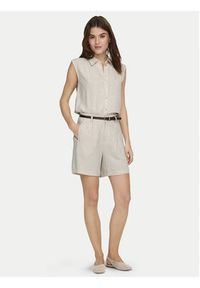 only - ONLY Szorty materiałowe Siesta 15367413 Beżowy Regular Fit. Kolor: beżowy. Materiał: wiskoza #6