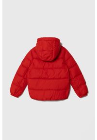 TOMMY HILFIGER - Tommy Hilfiger kurtka puchowa dziecięca kolor czerwony. Okazja: na co dzień. Kolor: czerwony. Materiał: puch. Styl: casual #2