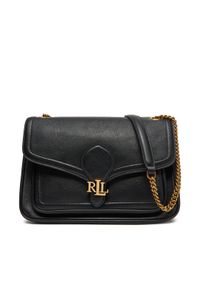 Lauren Ralph Lauren - LAUREN RALPH LAUREN Torebka 431974551001 Czarny. Kolor: czarny. Materiał: skórzane