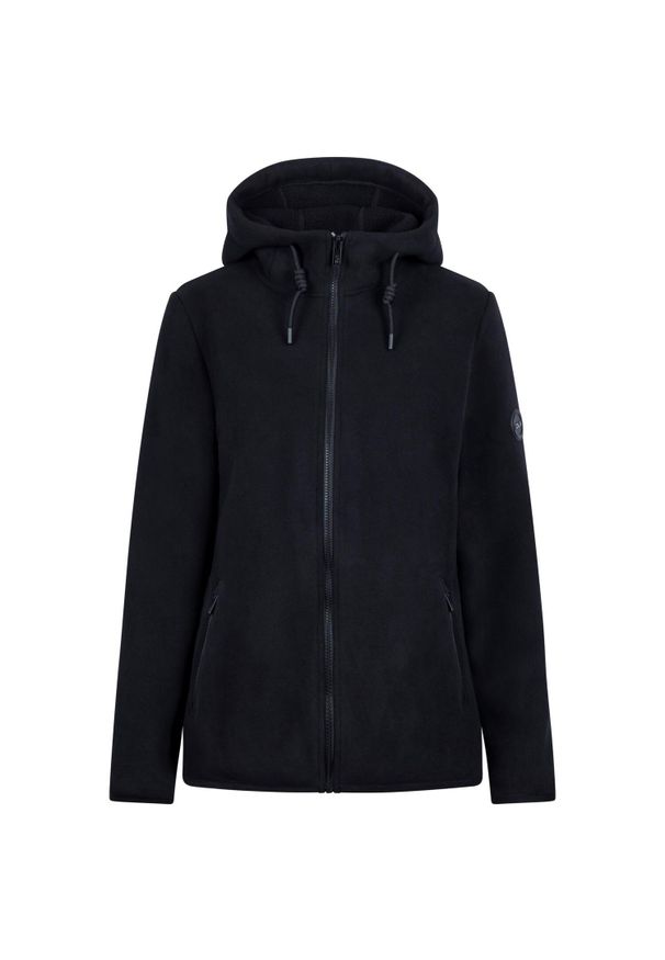TRESPASS - Damska Bluza Polarowa Leila DLX. Kolor: czarny. Materiał: polar. Sezon: zima. Styl: sportowy. Sport: turystyka piesza