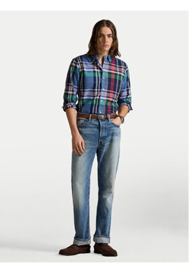 Polo Ralph Lauren Koszula 710968962006 Kolorowy Custom Fit. Typ kołnierza: polo. Materiał: bawełna. Wzór: kolorowy