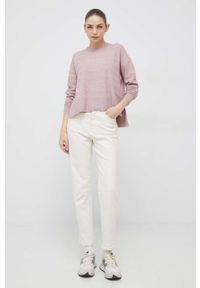 Vero Moda sweter damski kolor różowy lekki. Kolor: różowy. Materiał: poliester, dzianina. Długość: długie #2