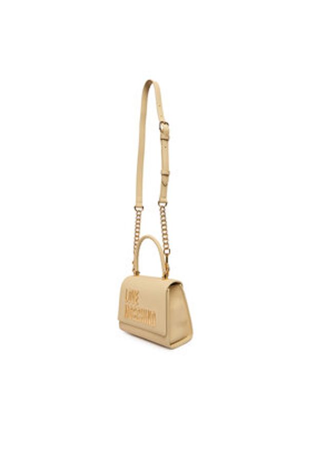 Love Moschino - LOVE MOSCHINO Torebka JC4024PP1OKD0129 Beżowy. Kolor: beżowy. Materiał: skórzane