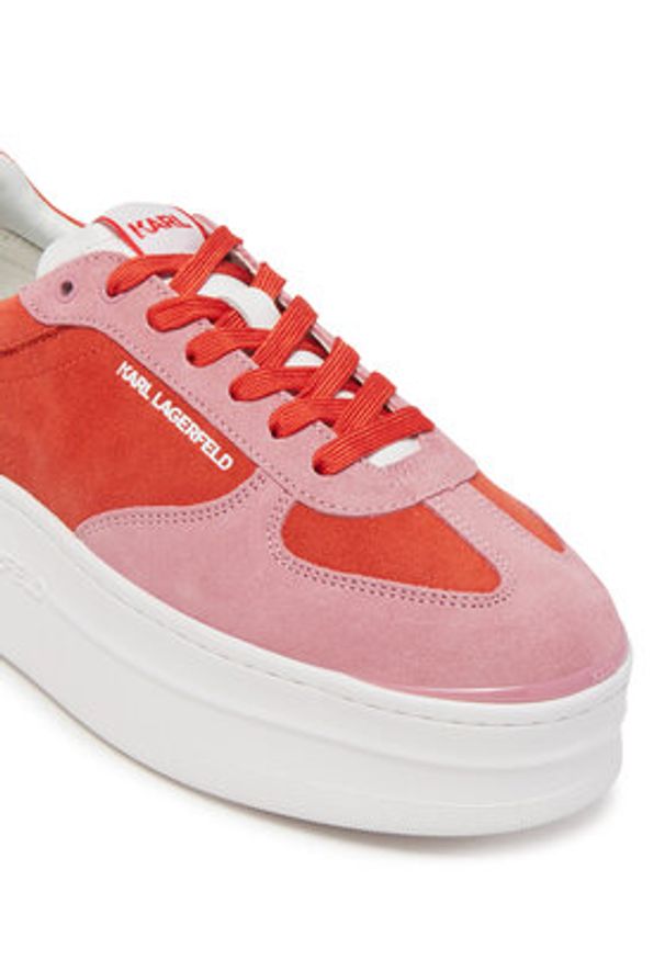Karl Lagerfeld - KARL LAGERFELD Sneakersy KL65025 Kolorowy. Materiał: zamsz, skóra. Wzór: kolorowy