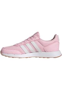 Adidas - Buty adidas Run 50s W IG6559 różowe. Okazja: na co dzień. Zapięcie: sznurówki. Kolor: różowy. Materiał: materiał, syntetyk, guma. Szerokość cholewki: normalna. Model: Adidas Cloudfoam. Sport: bieganie #8