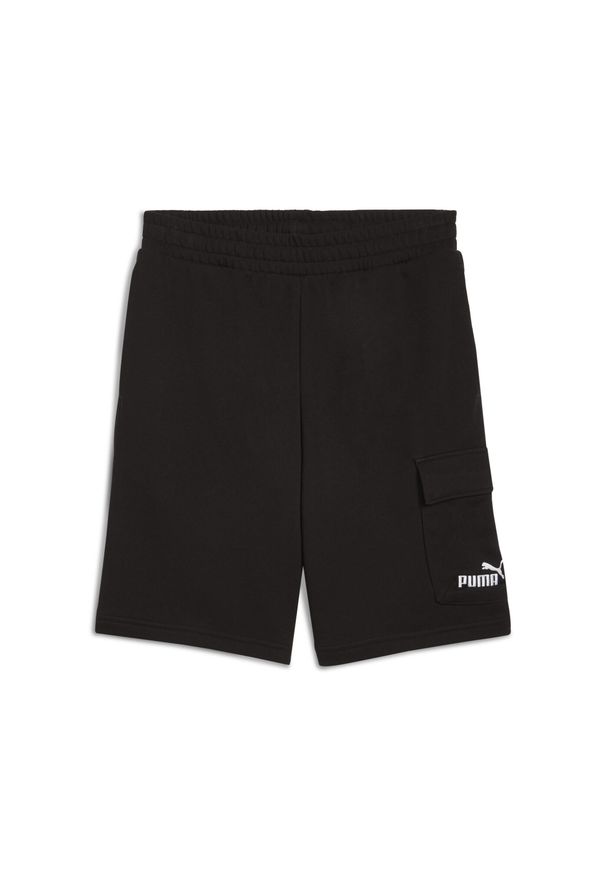 Puma - Męskie szorty bojówki Essentials 10" z logo No. 1 PUMA. Kolor: szary, fioletowy, wielokolorowy, czarny. Długość: krótkie. Sezon: lato