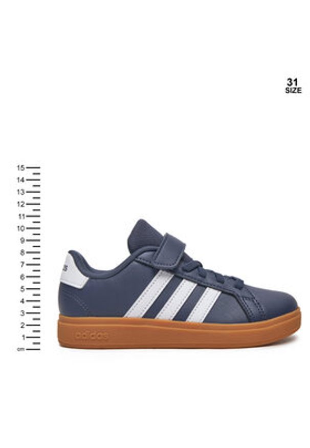 Adidas - adidas Sneakersy Grand Court 2.0 JI0974 Granatowy. Kolor: niebieski. Materiał: materiał
