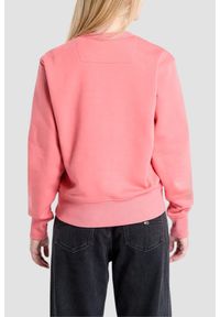 Guess - GUESS Różowa bluza damska Original Fleece, Rozmiar L. Kolor: różowy #3