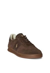Polo Ralph Lauren Sneakersy 809973707001 Brązowy. Kolor: brązowy. Materiał: zamsz, skóra #4