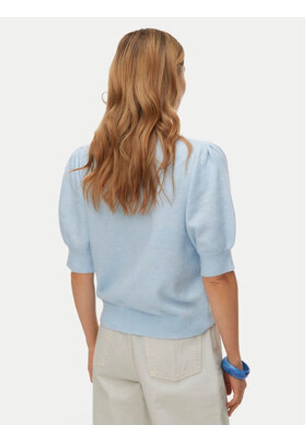 Vero Moda Sweter Doffy 10278313 Błękitny Regular Fit. Kolor: niebieski. Materiał: syntetyk