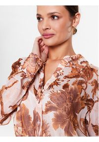 Guess Sukienka koszulowa W3RK18 WDW52 Beżowy Regular Fit. Kolor: beżowy. Materiał: syntetyk. Typ sukienki: koszulowe #7