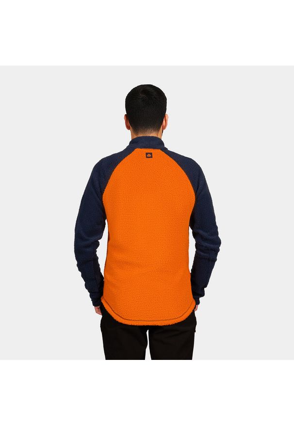 Bluza Primaloft męska Alpinus Bjoreio. Kolor: pomarańczowy, niebieski, wielokolorowy. Materiał: polar. Technologia: Primaloft. Sport: turystyka piesza