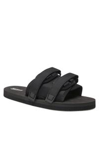 Klapki Sprandi M033-1 Black. Kolor: czarny. Materiał: materiał #1
