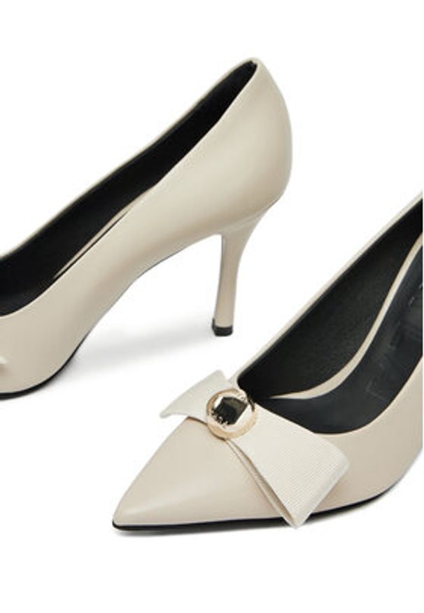 Furla Szpilki Sfera Decollete YI41SFE BX3614 1704S Écru. Materiał: skóra. Obcas: na szpilce