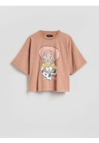 Reserved - T-shirt Toy Story - beżowy. Kolor: beżowy. Materiał: bawełna #1