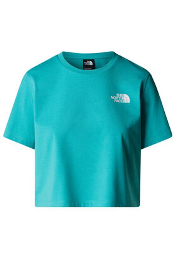The North Face T-Shirt Simple Dome NF0A87U4 Niebieski Loose Fit. Kolor: niebieski. Materiał: syntetyk