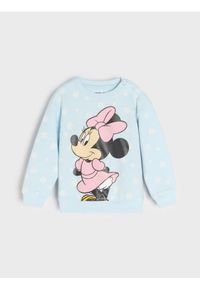 Sinsay - Bluza Minnie Mouse - niebieski. Kolor: niebieski. Wzór: motyw z bajki