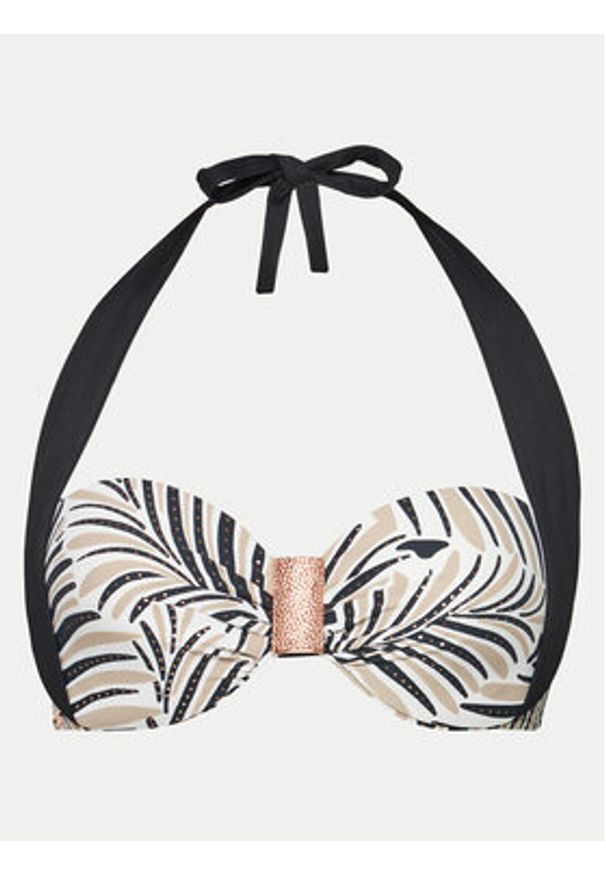 SELMARK - Selmark Góra od bikini BK716 Beżowy. Kolor: beżowy. Materiał: syntetyk