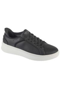skechers - Buty do chodzenia męskie Skechers Court Break Double Slip-ins. Kolor: wielokolorowy. Materiał: materiał, syntetyk. Szerokość cholewki: normalna. Sport: turystyka piesza