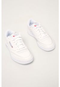 Reebok Classic sneakersy skórzane kolor biały. Nosek buta: okrągły. Zapięcie: sznurówki. Kolor: biały. Materiał: skóra. Model: Reebok Classic, Reebok Club #4