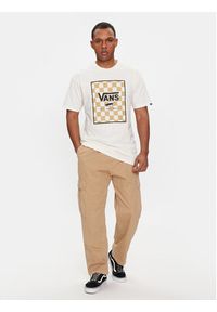 Vans T-Shirt Mn Classic Print Box VN0A5E7Y Écru Classic Fit. Materiał: bawełna. Wzór: nadruk #4