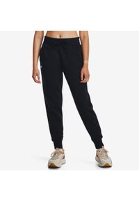 Under Armour - Spodnie fitness damskie UA Rival Fleece. Kolor: czarny. Materiał: dresówka. Sport: fitness