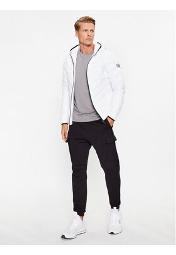 EA7 Emporio Armani Kurtka puchowa 8NPB14 PNE1Z 1100 Biały Regular Fit. Kolor: biały. Materiał: syntetyk, puch