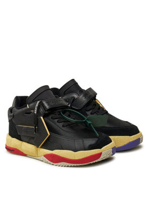 OFF-WHITE - Off-White Sneakersy OMIA260S23LEA Czarny. Kolor: czarny. Materiał: skóra