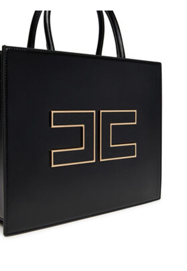 Elisabetta Franchi Torebka BS-32A-56E2-V420 Czarny. Kolor: czarny. Materiał: skórzane
