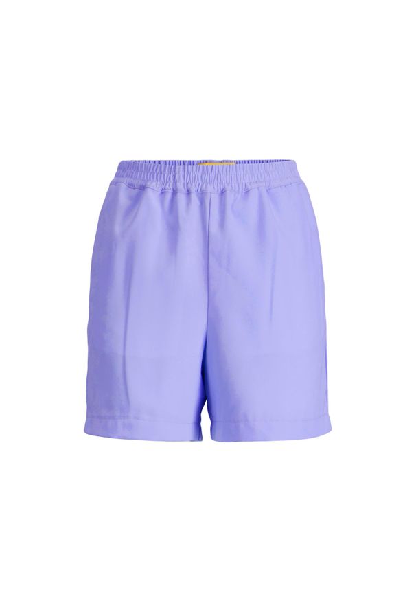 Szorty damskie JJXX Jxpoppy. Kolor: fioletowy. Materiał: tkanina. Długość: krótkie. Wzór: gładki, aplikacja