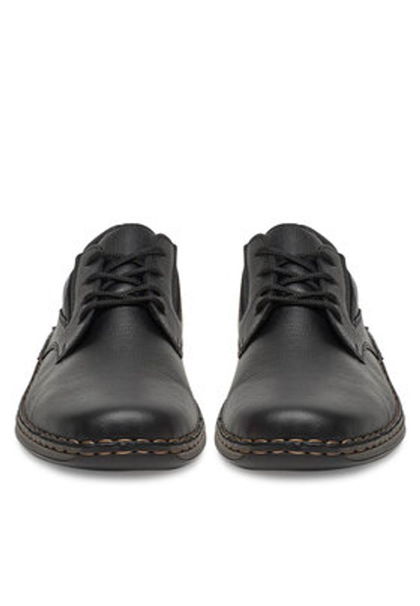 Rieker Półbuty 05211-00 Czarny. Kolor: czarny. Materiał: skóra