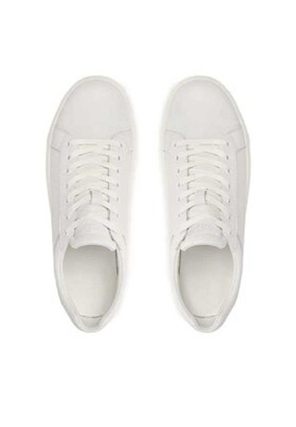 Calvin Klein Sneakersy Low Top Lace Up Archive Stripe HM0HM01292 Biały. Kolor: biały. Materiał: skóra