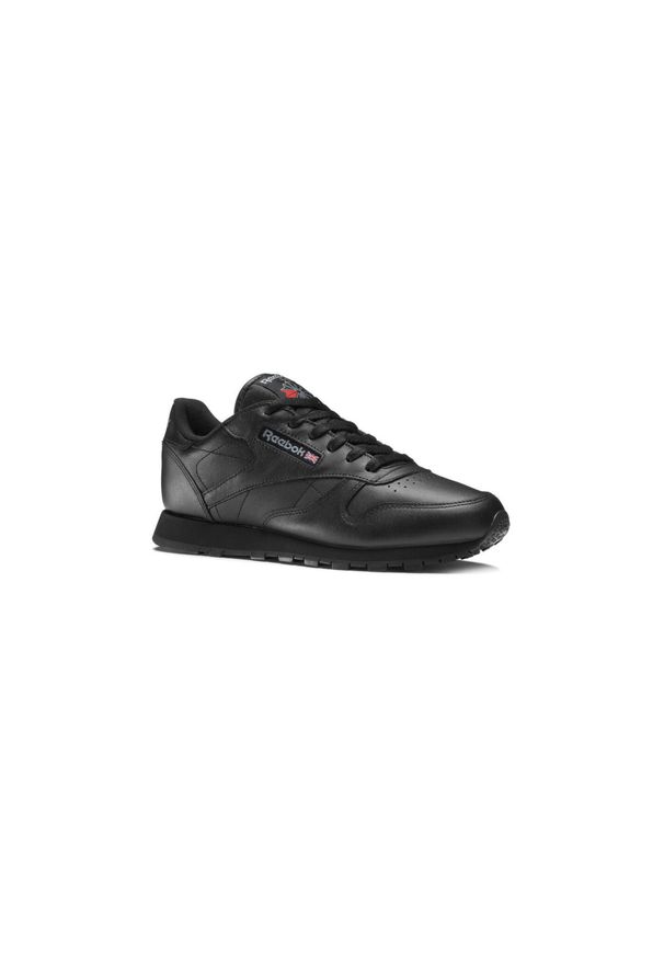 Reebok - Buty na co dzień młodzieżowe REEBOK CLASSIC LEATHER skóra. Okazja: na co dzień. Kolor: czarny. Materiał: skóra. Model: Reebok Classic. Sport: turystyka piesza