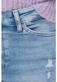 only - Only jeansy Paola damskie high waist. Stan: podwyższony. Kolor: niebieski #2