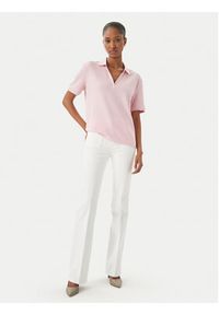 TOMMY HILFIGER - Tommy Hilfiger Polo WW0WW48720 Różowy jasny Relaxed Fit. Typ kołnierza: polo. Kolor: różowy. Materiał: bawełna #3