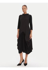 Joseph Ribkoff Sukienka codzienna 253085 Czarny Slim Fit. Okazja: na co dzień. Kolor: czarny. Materiał: syntetyk. Typ sukienki: proste. Styl: casual